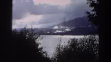 California (1964): View Of Scenic Mountain Lake With Surrounding Peaks And Trees