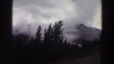 Washington (1964): Mountain With Clouds Near A Lake
