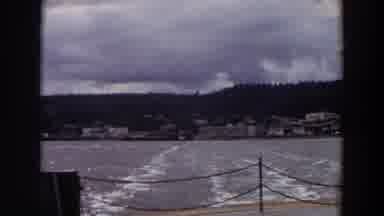 Washington (1964): Empty Boat With A Gate Going Away From Buildings Located At The