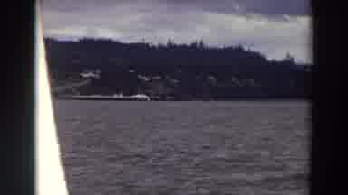 Washington (1964): This A View Of Land Trees And Clouds As The Cameraman Boat Goes