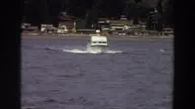 Washington (1964): Cabin Cruiser Driving On The Ocean