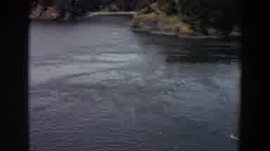 Washington (1964): River Running In Nature With Swirls Small Waves Surrounded With