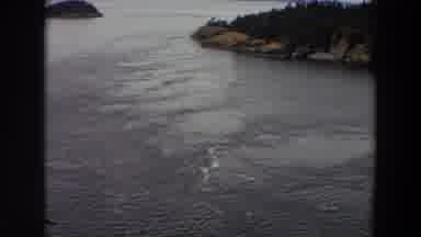 Washington (1964): Slow Panning Footage Of A Body Of Water With A Shoreline And