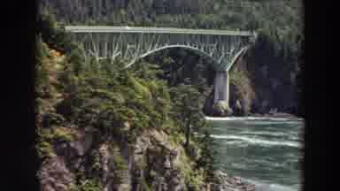 Washington (1964): A Large Bridge Over The River Surrounding Many Trees