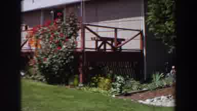 Washington (1964): Rural Home With Red Front Porch Sunny Outside Garden On The