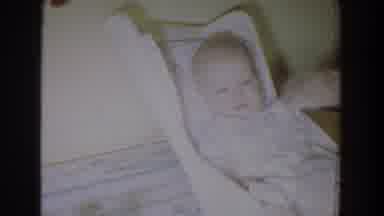 Fallston Maryland (1965): Baby Sitting On The Chair And Someone Cleaning Their
