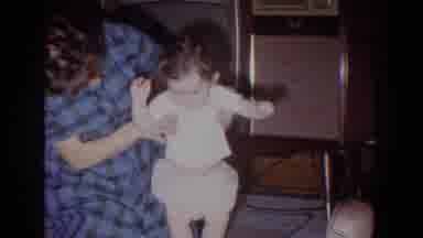 Fallston Maryland (1965): Babies In Bed In The Century Mother Is Dressing Them