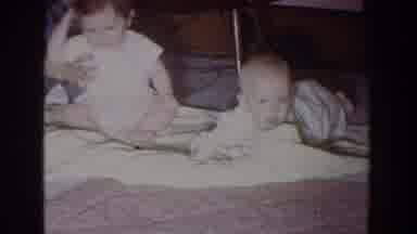 Fallston Maryland (1965): Little Child And A Baby Being Carried By Their Mom