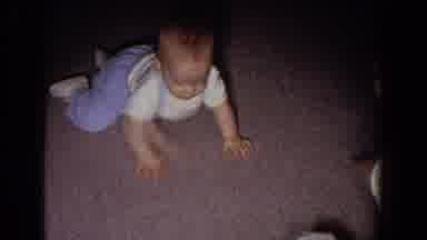Fallston Maryland (1965): Baby Playing With Other Child On The Floor With Playing