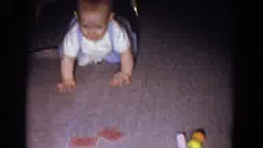 Fallston Maryland (1965): Vintage Colorized Home Movies Of Baby Crawling Playing
