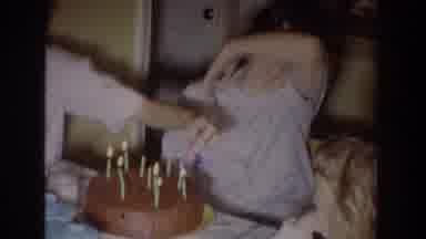 Fallston Maryland (1965): The Mother Lights The Candles On The Birthday Cake And