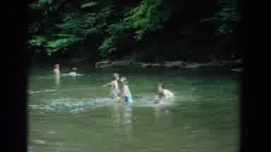 Fallston Maryland (1965): Kids Playing In A River