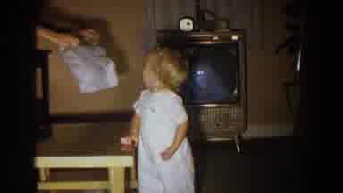 Fallston Maryland (1965): Baby Celebrates By Smiling And Clapping Hands And A