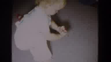 Fallston Maryland (1965): The Baby Has Fun At Home With His Toys