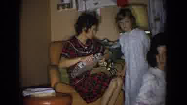 Fallston Maryland (1965): Girl Wearing White Nightgown Talks To Woman Wearing Red