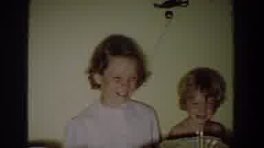 Fallston Maryland (1965): The Little Boy Sits At The Table Wait To Blow Out The