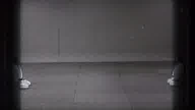 Tokyo Japan (1971): Two Men Wearing Karate Uniforms Stand Up From Grey Floor Mat