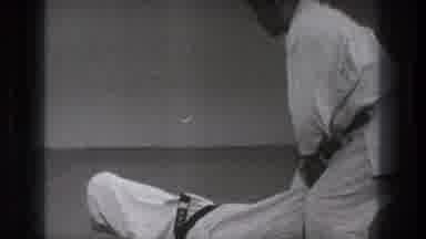 Tokyo Japan (1971): Two Karate Fighters Prepare For A Fight