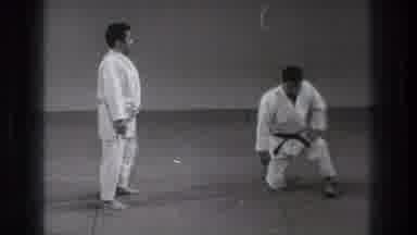 Tokyo Japan (1971): Two Men Doing A Practiced Karate Move