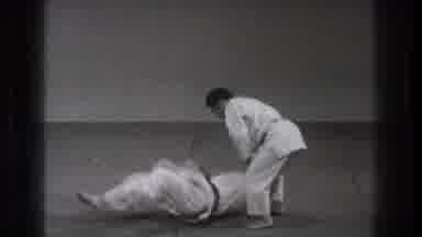 Tokyo Japan (1971): Martial Artist Throws Other Man During Training Session