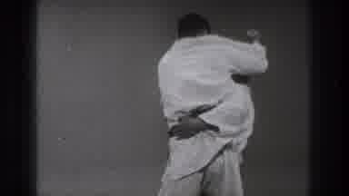 Tokyo Japan (1971): Karate Fight Where Man Gets Thrown To Ground