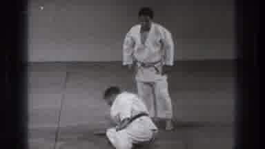 Tokyo Japan (1971): Two Men Wearing White Dress Amid The Martial Art Performance