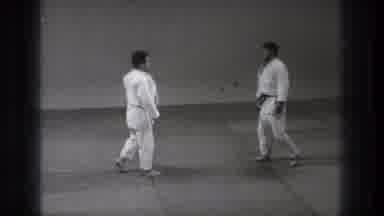 Tokyo Japan (1971): Two Judo Masters Pacing Towards Each Other Slowly And Then