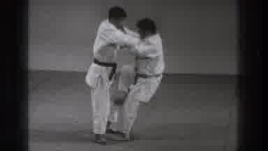 Tokyo Japan (1971): Two Men In White In A Karate Fight