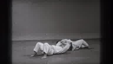 Tokyo Japan (1971): Black And White Film Of Two Men Doing Karate With One Throwing