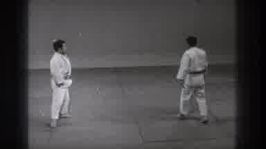 Tokyo Japan (1971): Kung Fu Karate Masters Preparing To Begin A Match