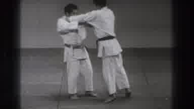 Tokyo Japan (1971): Judo Blow Of A Black Belt Master On Slow Motion Old Record