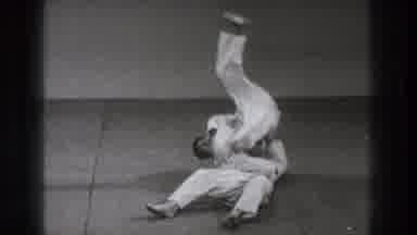 Tokyo Japan (1971): Martial Artists Practice Fast Movement Throws Moves In