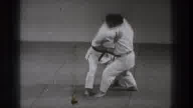 Tokyo Japan (1971): Two Gentleman Are Practicing Their Karate Skills Together In A