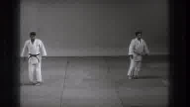 Tokyo Japan (1971): Beginning Of A Martial Arts Contest Between Two Men