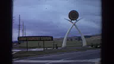 Irvine California (1974): Sign Reads Lion Country Safari On Road And Driveway Into