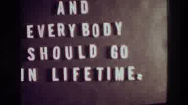 ATHENS GREECE-1976: The Sign Says And Everybody Should Go In Lifetime And Hats