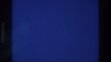 Athens Greece (1976): A Mostly Blue Screen With Black Borders On The Left And