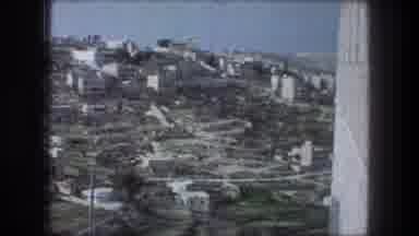 Bethlehem Israel (1976): High Angle Panoramic View Of Sprawling Sunny White Brick