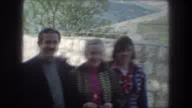 Bethlehem Israel (1976): Family Of Three Standing On Berlin High Wall