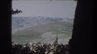 Bethlehem Israel (1976): View Of Green Hill And Pair Of Lambs Grazing On A Cloudy