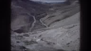 Bethlehem Israel (1976): View Out A Window Of A Valley And Ravine Capturing River