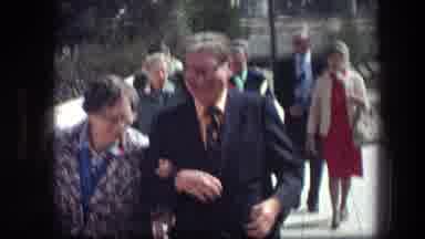 Garden Tomb Jerusalem Israel (1976): Happy And Smiling People In A Old Video