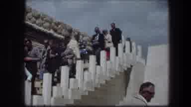 Garden Tomb Jerusalem Israel (1976): Old Time Video Of Older Citizens Walking Down