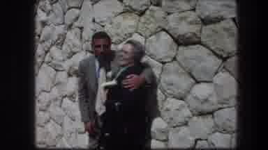 Garden Tomb Jerusalem Israel (1976): Young Couple Standing At The Wailing Walls Of