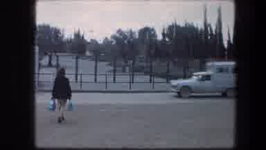 Garden Tomb Jerusalem Israel (1976): Truck Pulls Into Garden Tomb In Israel