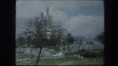 Garden Tomb Jerusalem Israel (1976): Driving By A Big Tall White Building During