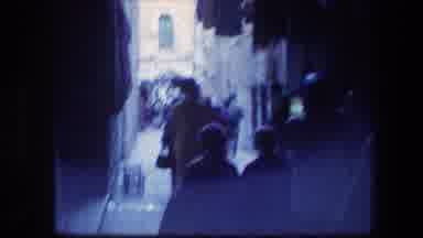 Garden Tomb Jerusalem Israel (1976): Preachers Are Leading People Through A Narrow