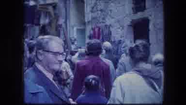 Garden Tomb Jerusalem Israel (1976): Walking Down A Crowded Bazaar