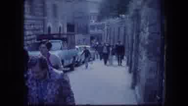 Garden Tomb Jerusalem Israel (1976): Several People Walking On Sidewalks Between