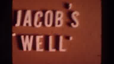 Jacobs Well Jerusalem Israel-1976: Crowd of Adults Standing at Jacob's Well